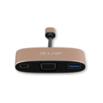 LMP 18947 laptop dock & poortreplicator Zwart, Goud