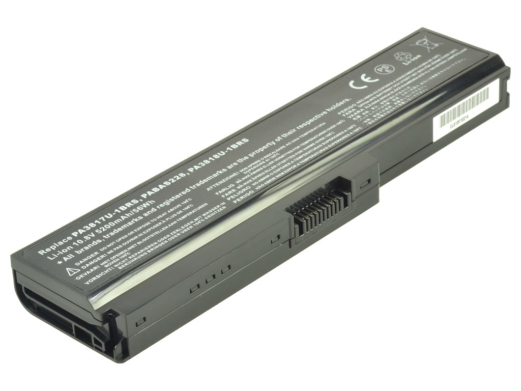 Image of 2-Power 10.8v, 6 cell, 56Wh Laptop Battery - replaces PA3817U-1BAS