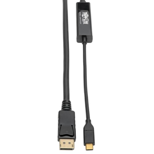 Tripp Lite U444-010-DP USB-C to DisplayPort Active Adapter Cable (M/M), 4K 60 Hz, 10 ft. (3.1 m)