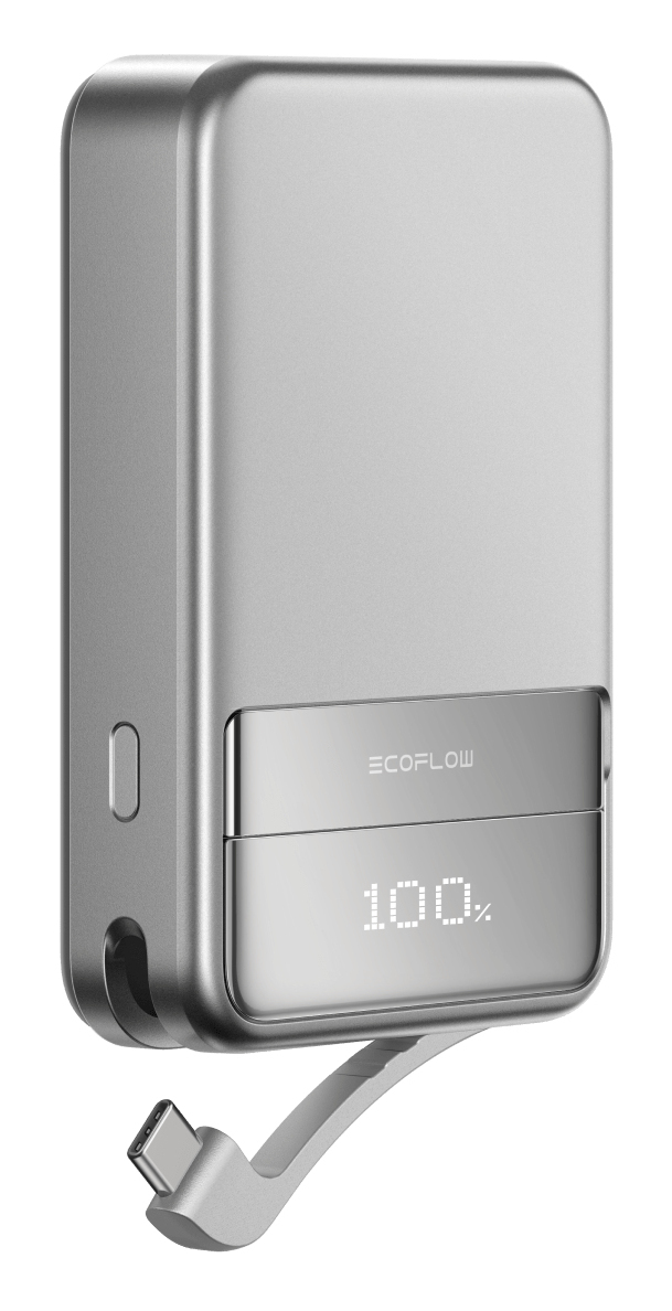 EcoFlow EF-RAPID5000-EU power bank Lithium-Ion (Li-Ion) 5000 mAh Wireless charging Silver