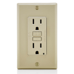 Leviton GFNT1-I socket-outlet NEMA 5-15 Ivory