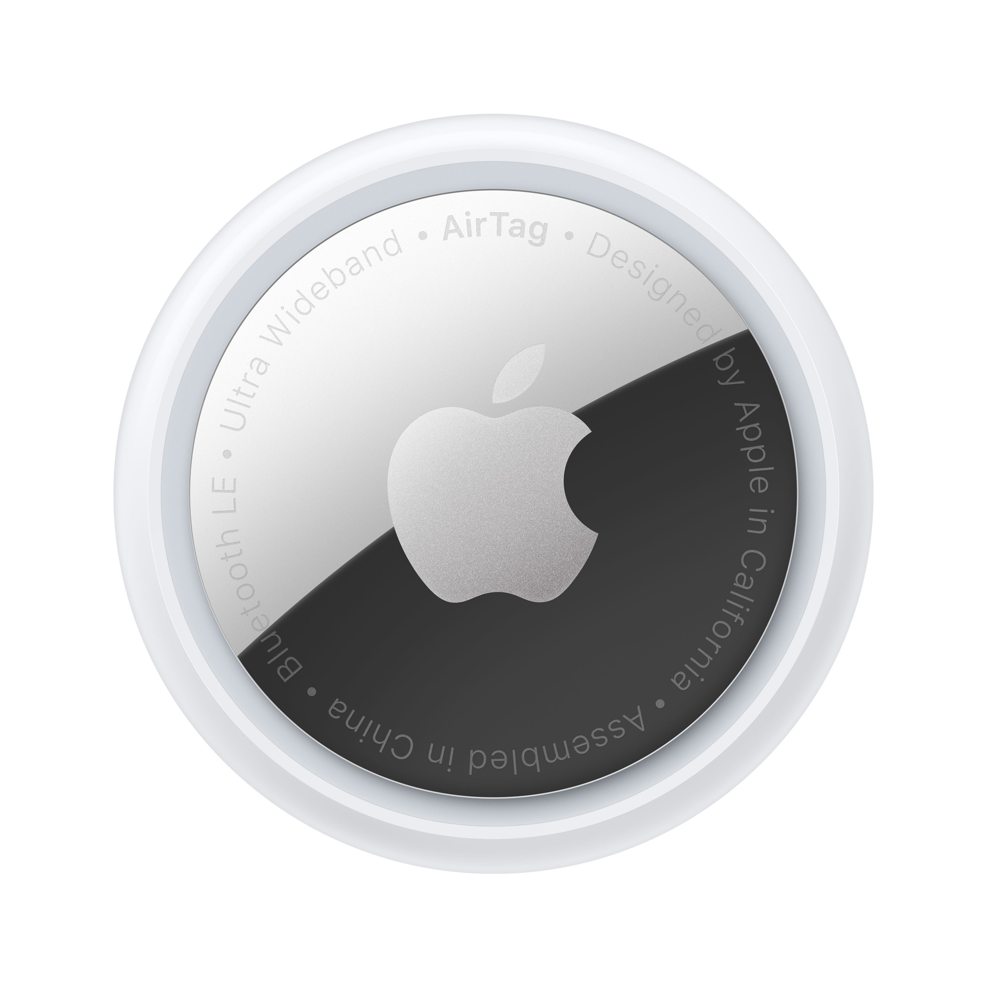 Image of Apple AirTag Item Finder Silver. White