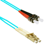 eNet Components STLC-10G-5M-ENC InfiniBand/fibre optic cable 196.9" (5 m) ST LC Turquoise