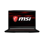 MSI GF63 10SC-838 THIN i5-10500H Notebook 15.6" Full HD Intel® Core™ i5 8 GB DDR4-SDRAM 512 GB SSD NVIDIA® GeForce® GTX 1650 Max-Q Wi-Fi 6 (802.11ax) Windows 10 Home Black