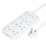 Tessan 8-Gang Extension 2 USB-A USB C 2m 13A TS-204-C
