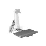 ICY BOX IB-MS600-W 61 cm (24") Muur Grijs, Zilver, Wit