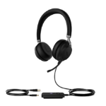 Yealink UH38-DUAL-TEAMS-BAT-C headphones/headset Wired & Wireless Head-band Calls/Music USB Type-C Bluetooth Black