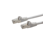 GroupGear 1.5m RJ45 CAT6a SSTP Stranded Flush Moulded LS0H Network Cable - 26AWG - White