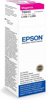 Image of Epson C13T66434A/T6643 Ink bottle magenta, 6.5K pages 70ml for...