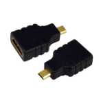 LogiLink AH0010 video cable adapter HDMI Type A (Standard) HDMI Type D (Micro) Black