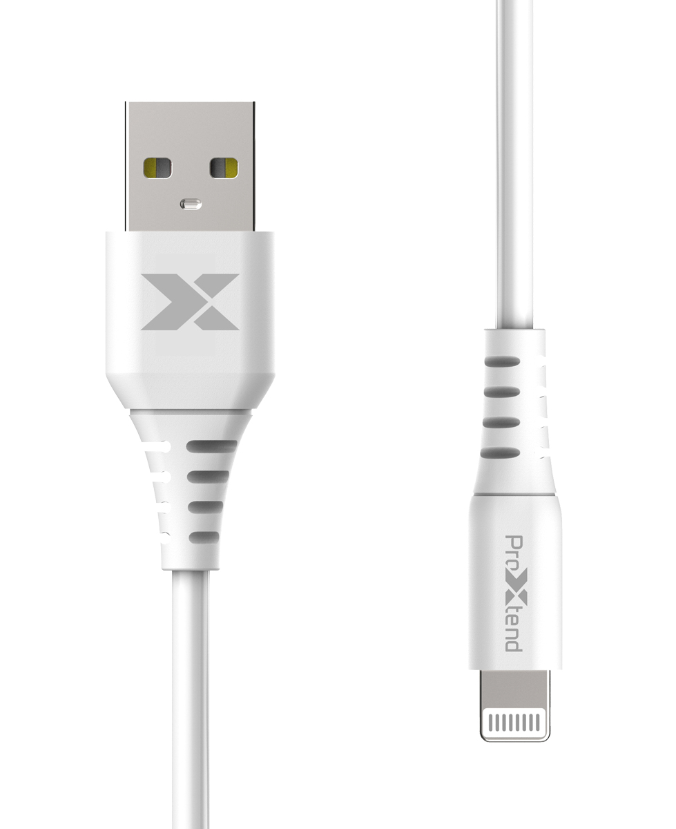 ProXtend USB-A 2.0 to MFI Lightning Cable, White 2m