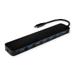 VALUE 14.99.5040 interface hub USB 3.2 Gen 1 (3.1 Gen 1) Type-C 5000 Mbit/s Black