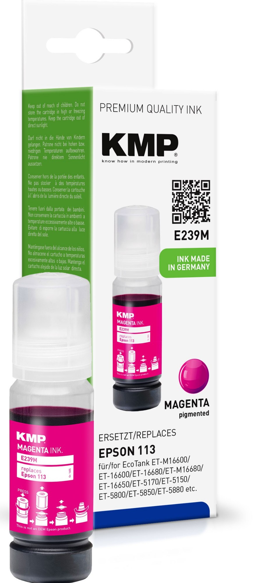 KMP 1655,0006 ink cartridge 1 pc(s) Compatible Magenta