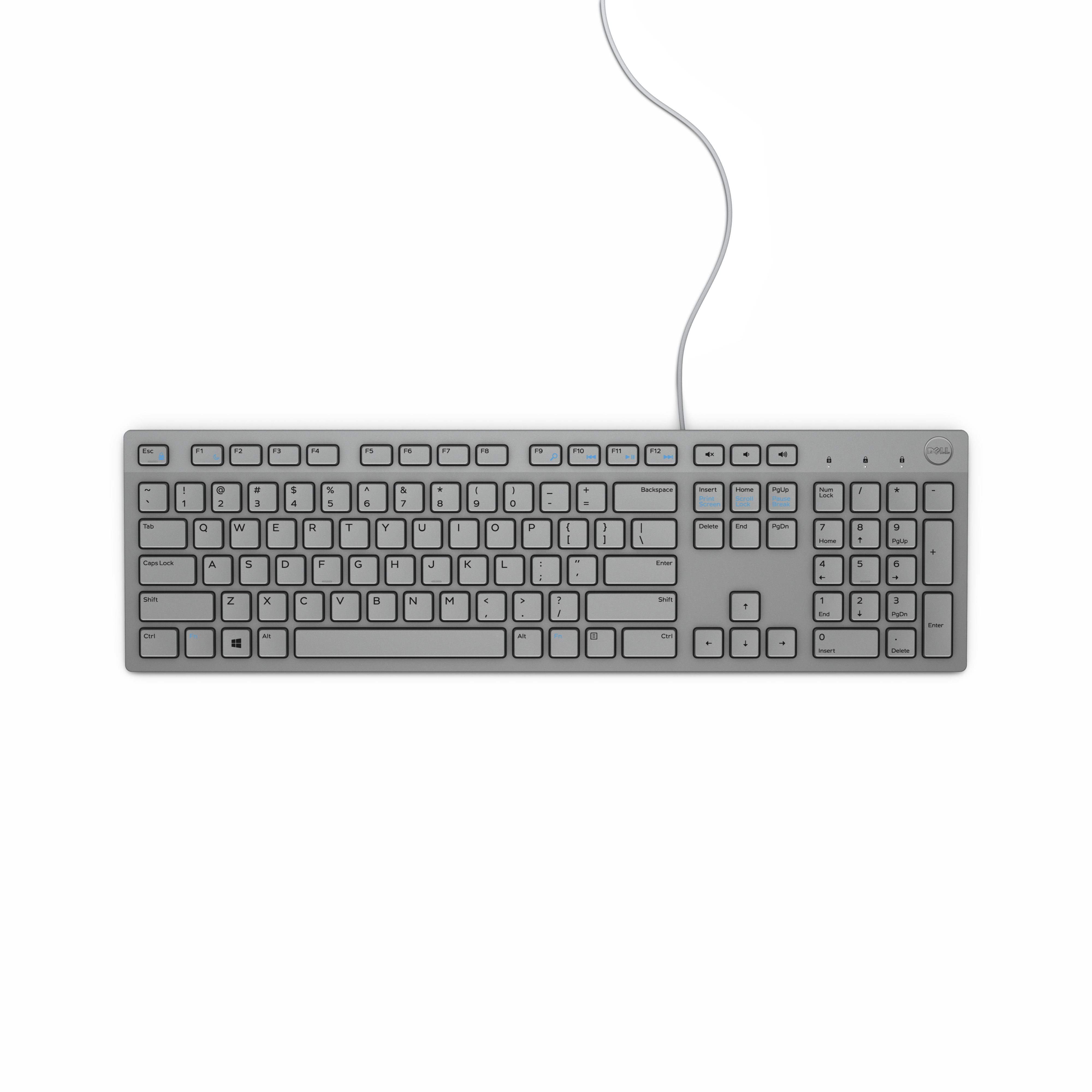 Image of DELL KB216 keyboard USB AZERTY French Grey