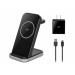 Monoprice 44836 mobile device charger Headset, Smartphone, Smartwatch Black, Silver USB Wireless charging Fast charging Indoor