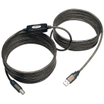 Tripp Lite U042-025 USB 2.0 A to B Active Repeater Cable (M/M), 25 ft. (7.62 m)