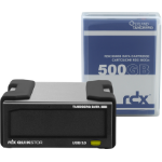 Overland-Tandberg RDX external drive kit with 500GB cartridge, black, USB3+