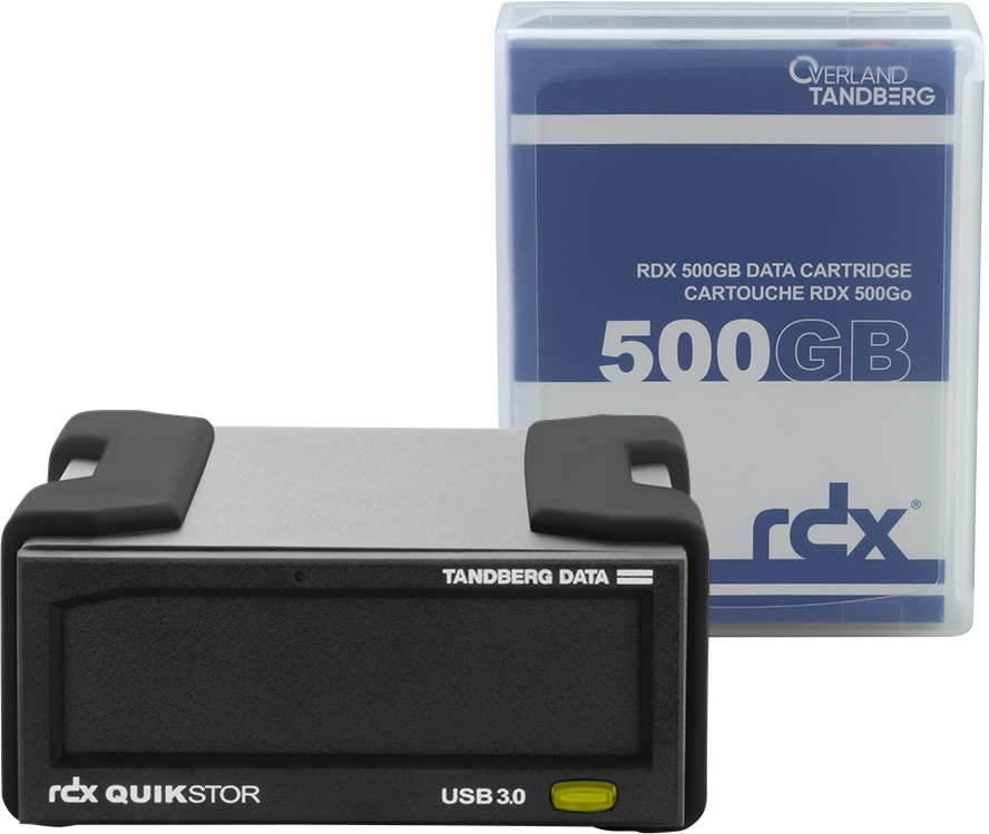 Image of Overland-Tandberg RDX External drive kit with 500GB HDD, USB3+