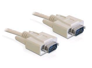 DeLOCK RS-232, 1m serial cable Beige DB-9