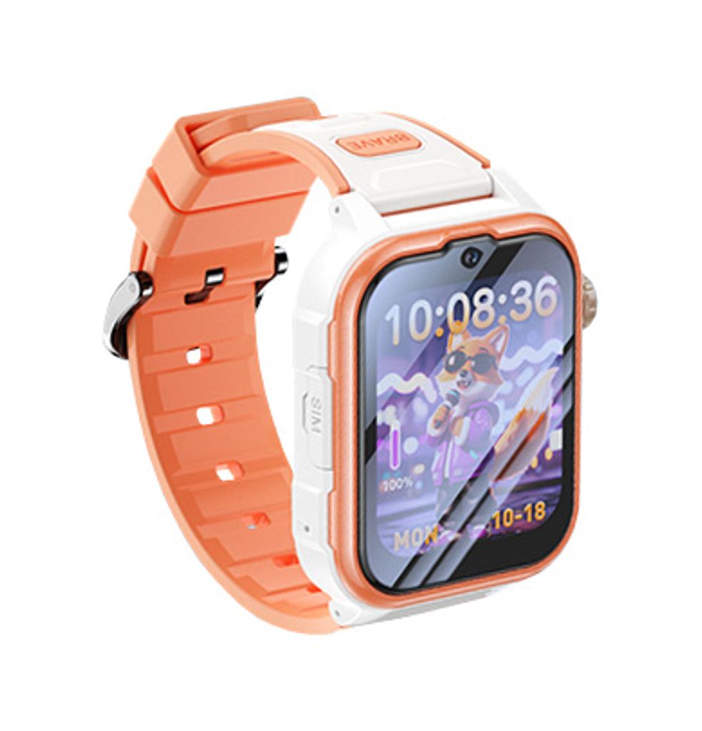 EU Product - Kids Smartwatch 4G GPS Tracking / Video Call / SOS - Orange thumbnail