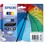 Epson C13T17H64010/406XL Ink cartridge multi pack Bk,C,M,Y high-capacity 19,1ml + 3x 12,5ml Pack=4 for Epson WF-3920