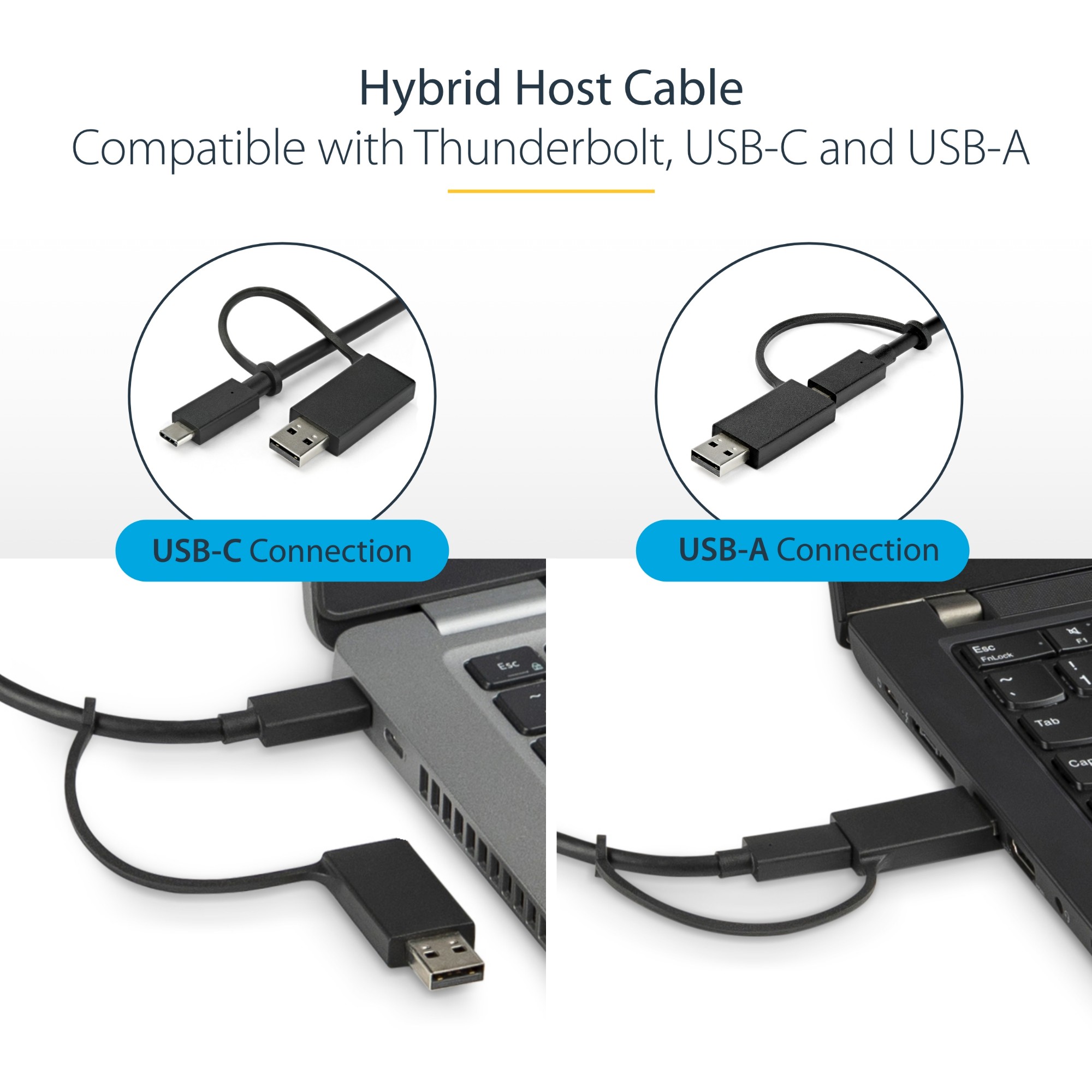 StarTech-com-USB-C---USB-A-Dock---Hybrid-Universal-Laptop-Docking-Station-with-100W-Power-Delivery---Dual-Monitor-4K-60Hz-HDMI---DisplayPort---4x-USB-3-1-Gen-1-Hub--GbE---Windows---Mac