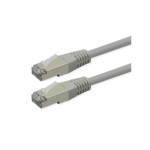 ROLINE S/FTP (PiMF) Patch Cord, Cat.6 (Class E), PoE, grey, 0.3 m