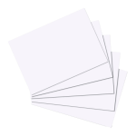 Herlitz 10621423 index card White 100 pc(s)