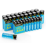 Maplin 20x AA LR6 /20x AAA LR03 7 Years Shelf Life 1.5V High Performance Alkaline Batteries