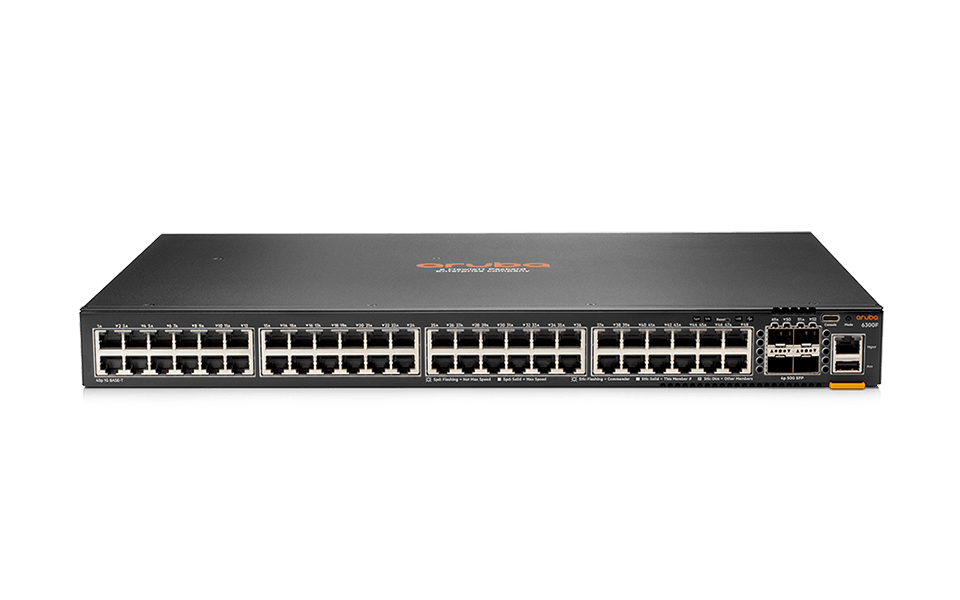 Aruba, a Hewlett Packard Enterprise company CX 6300F Managed L3...