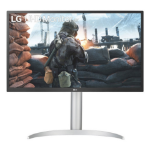 LG 27UP550P-W computer monitor 68.6 cm (27") 3840 x 2160 pixels 4K Ultra HD Silver, White