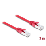 DeLOCK RJ45 Network Cable Cat.6A S/FTP 3 m red