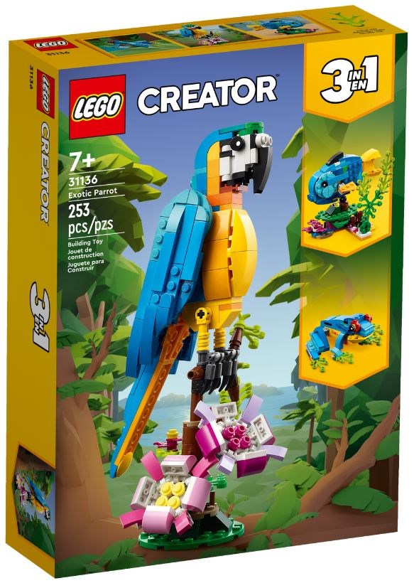LEGO Creator 3w1 31136 Egzotyczna papu