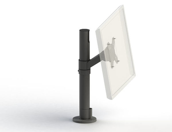 Image of Ergonomic Solutions SpacePole POS SpacePole 39.9 cm (15.7") Black Desk