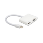Prokord ADAPTER MINI DISPLAYPORT TO HDMI (W AUDIO) VGA WHITE