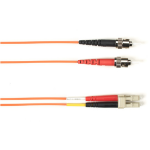 Black Box FOCMR62-010M-STLC-OR fiber optic cable 393.7" (10 m) ST LC Orange