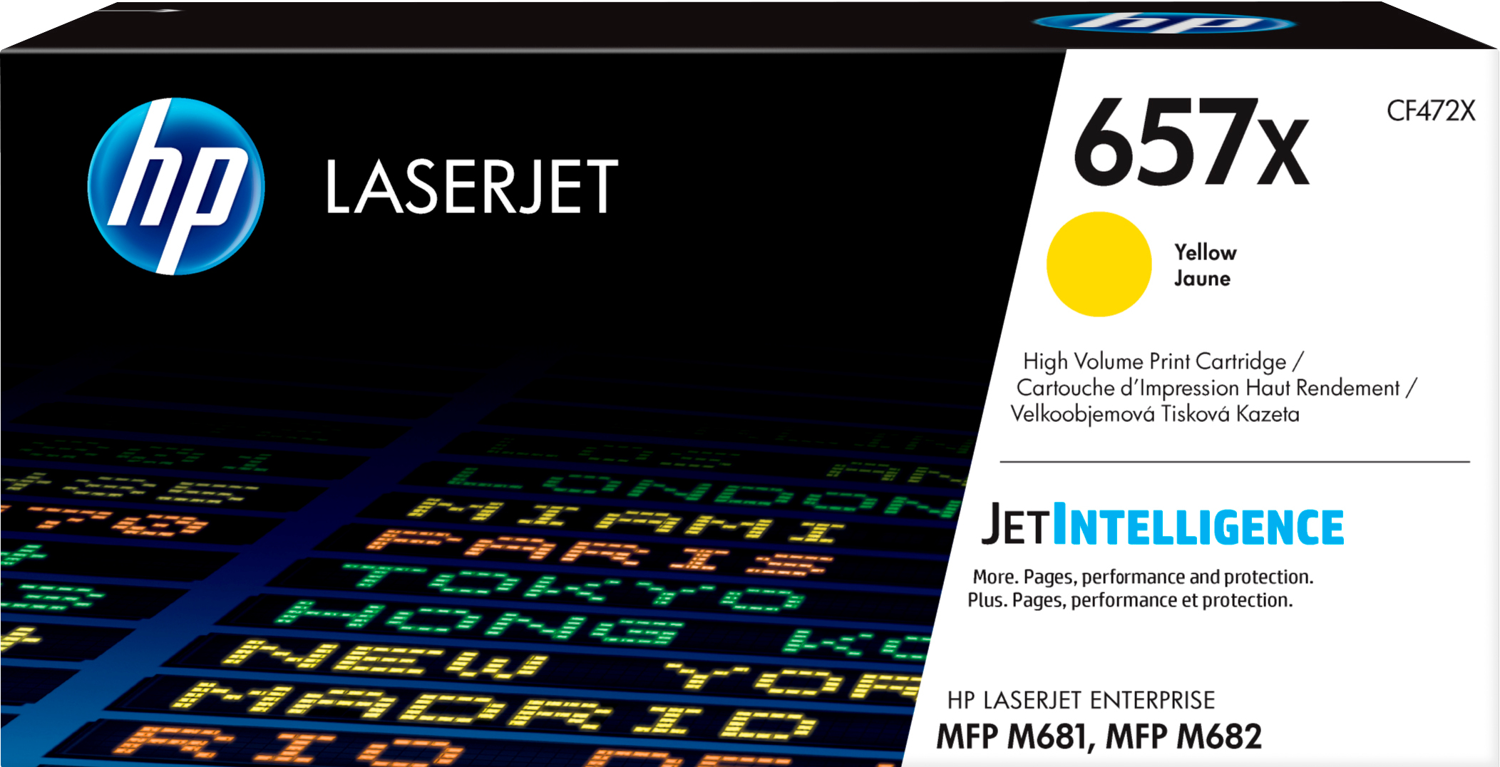 Image of HP CF472X/657X Toner cartridge yellow, 23K pages ISO/IEC 19798 for...