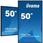 iiyama 50" Professional Digital Signage display with 4K UHD resolution and 24/7 operating time