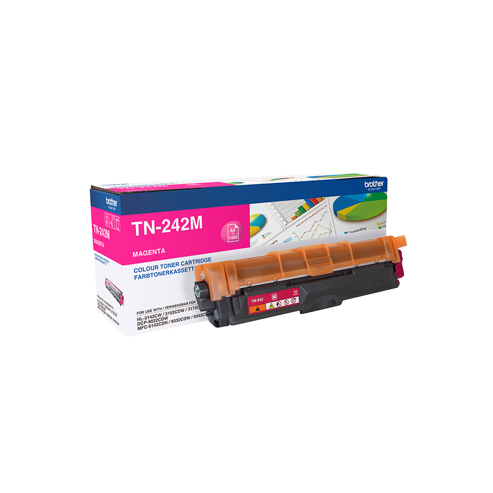 Image of Brother TN-242M Toner-kit magenta, 1.4K pages ISO/IEC 19798 for...