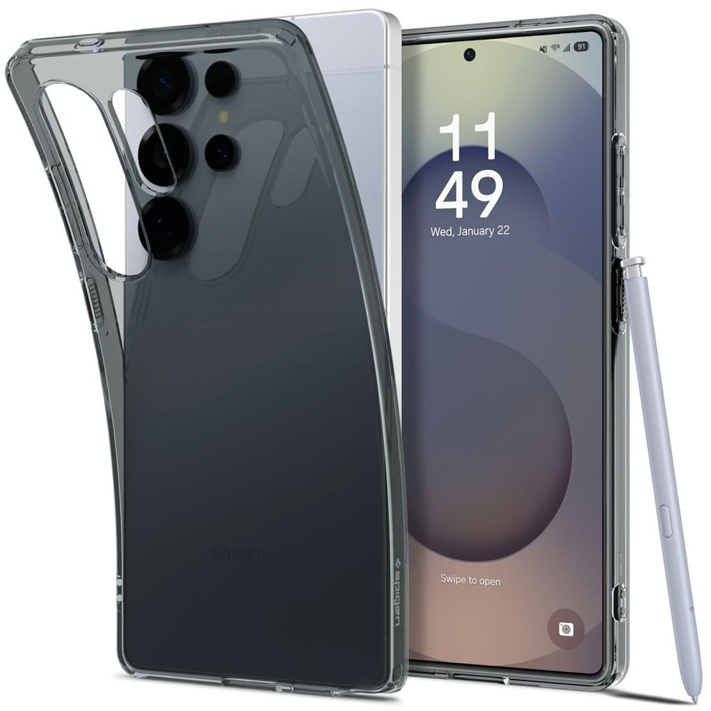 EU Product - Liquid Crystal Case for Samsung Galaxy S25 Ultra - Transparent thumbnail