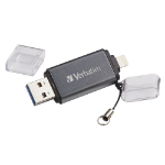 Verbatim iStore 'n' Go USB flash drive 64 GB USB Type-A / Lightning 3.2 Gen 1 (3.1 Gen 1) Gray