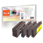 Peach PI300-925 inktcartridge 4 stuk(s) Compatibel Normaal rendement Zwart, Cyaan, Magenta, Geel