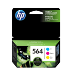 HP 564 3-pack Cyan/Magenta/Yellow Original Ink Cartridges