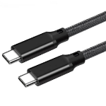 JLC B90 Braided Type C (Male) to Type C (Male) Cable - 1M - Black