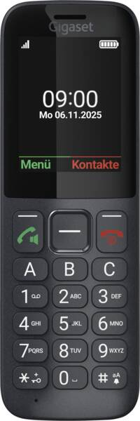 Gigaset Comfort 600 SIM 6.1 cm (2.4") 118 g Black, Grey