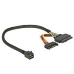 DeLOCK 84823 Serial Attached SCSI (SAS)-kabel 0,3 m Zwart