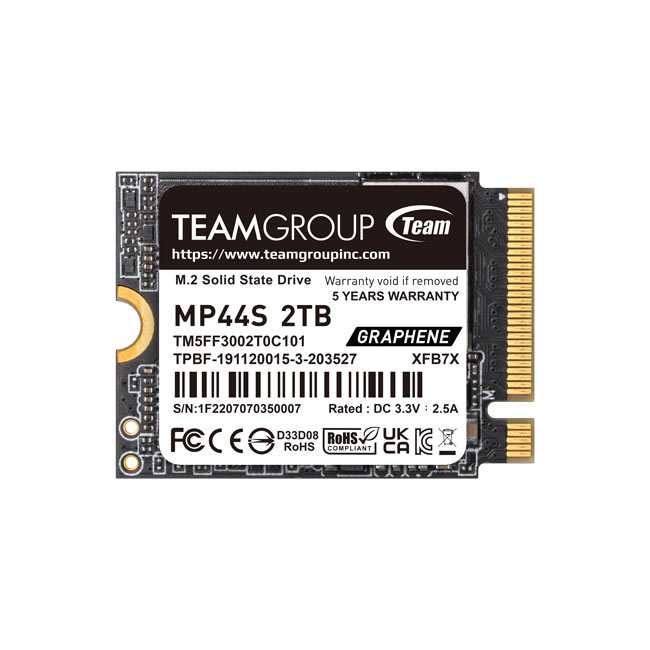 Le SSD MP44S M.2 PCIe 4.0 2TB 5GB/s read