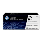 HP Q2612AD/12AD Toner cartridge black twin pack, 2x2K pages/5% Pack=2 for Canon LBP-3000  Chert Nigeria