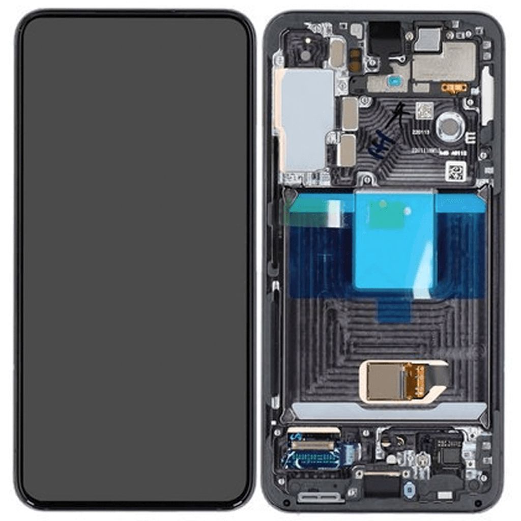 Genuine Samsung S22 / S901 | Replacement AMOLED Touch Screen Assembly With Chassis | Phantom Black | Service Pack | GH82-27521A thumbnail