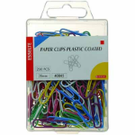 ESSELTE 40845 PAPER CLIPS PLASTIC COATED 28MM BOX 200